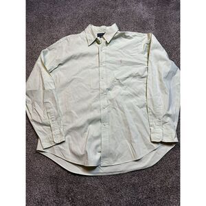 Ralph Lauren Polo Shirt Mens Mint Green Classic Fit Collar Button Down Shirt XXL